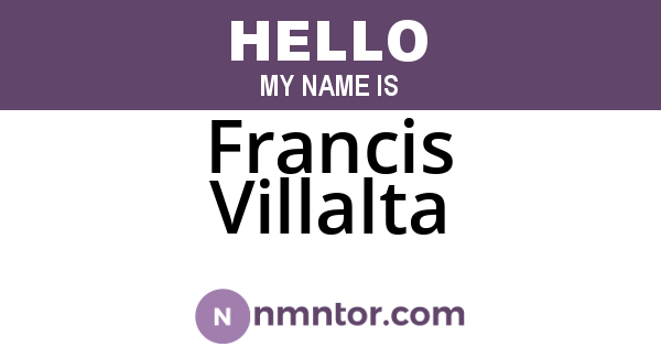 Francis Villalta