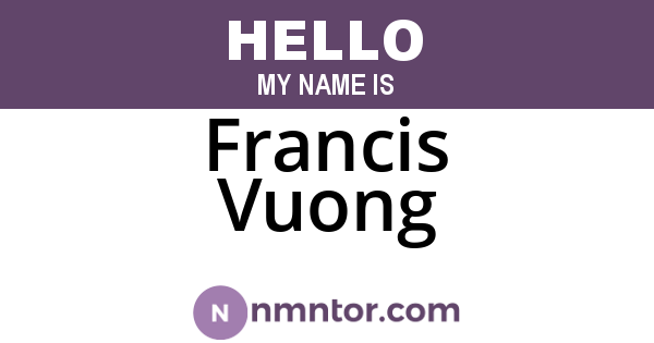 Francis Vuong