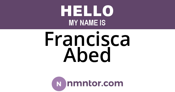 Francisca Abed