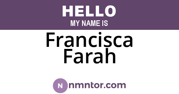 Francisca Farah