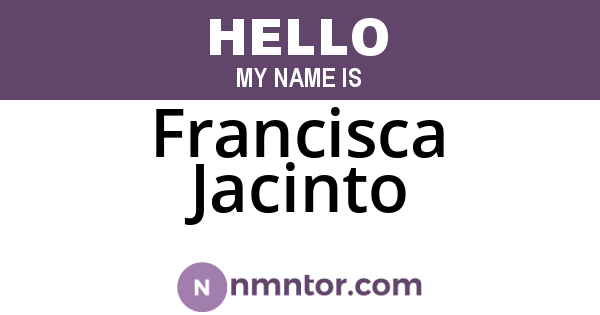 Francisca Jacinto