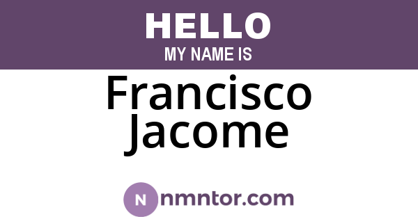 Francisco Jacome