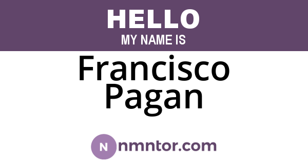 Francisco Pagan