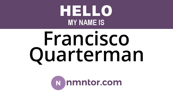 Francisco Quarterman