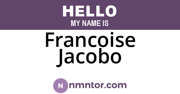 Francoise Jacobo