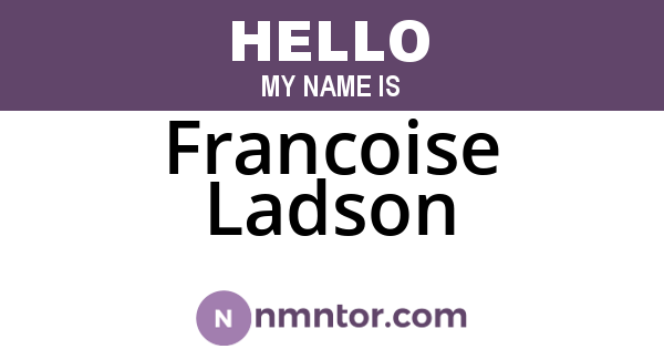 Francoise Ladson