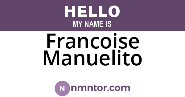 Francoise Manuelito