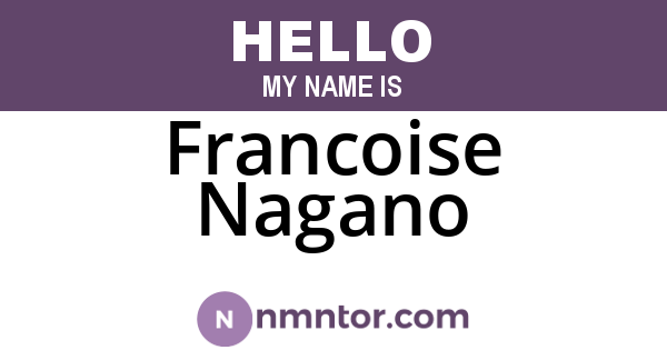 Francoise Nagano