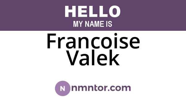 Francoise Valek
