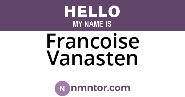 Francoise Vanasten