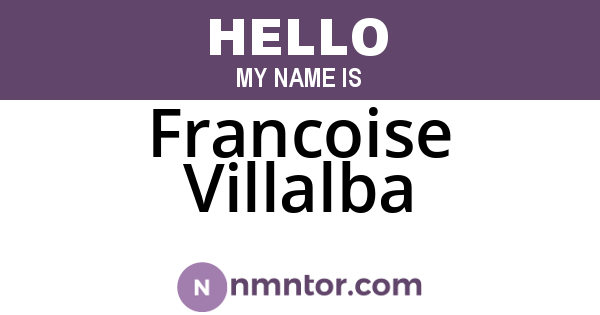 Francoise Villalba