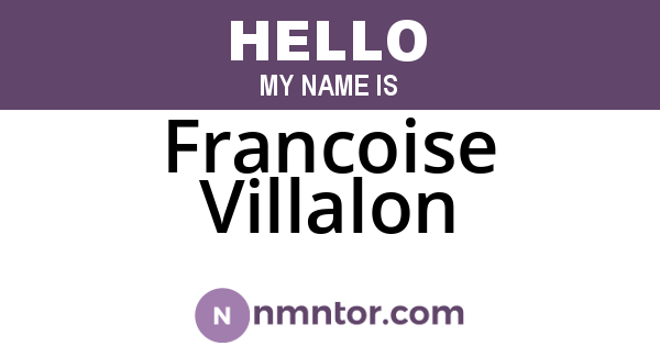 Francoise Villalon