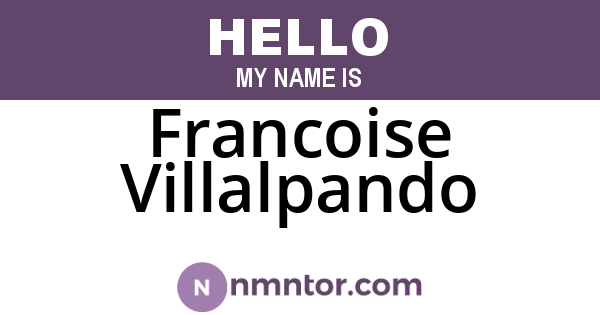 Francoise Villalpando