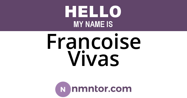 Francoise Vivas