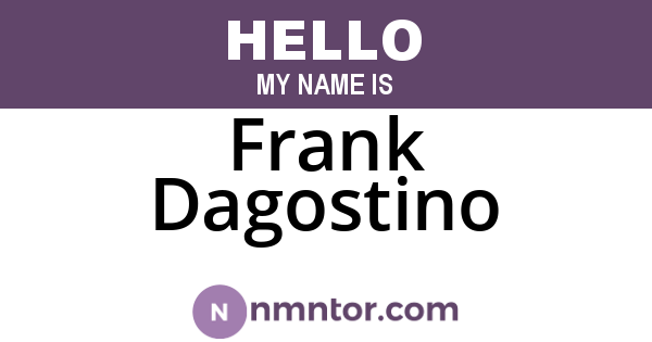 Frank Dagostino