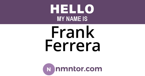 Frank Ferrera