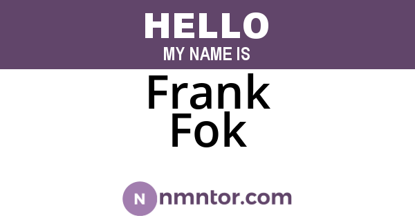 Frank Fok