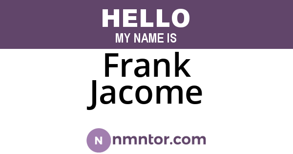 Frank Jacome