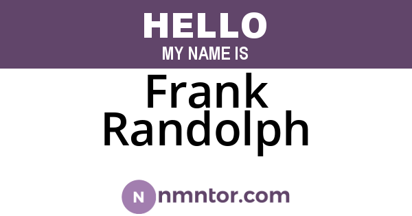 Frank Randolph
