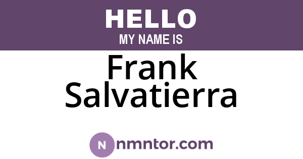 Frank Salvatierra