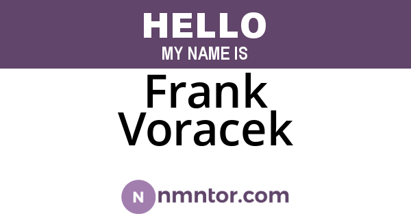 Frank Voracek