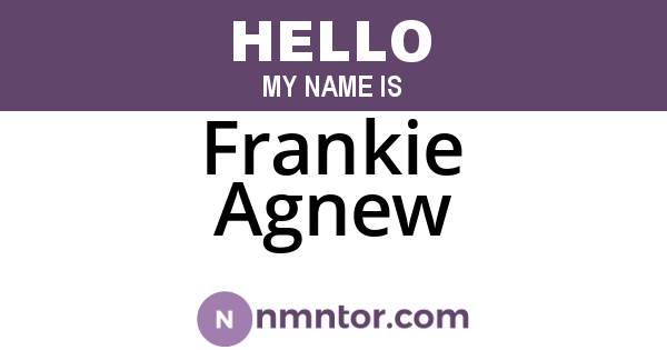 Frankie Agnew
