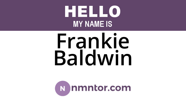 Frankie Baldwin