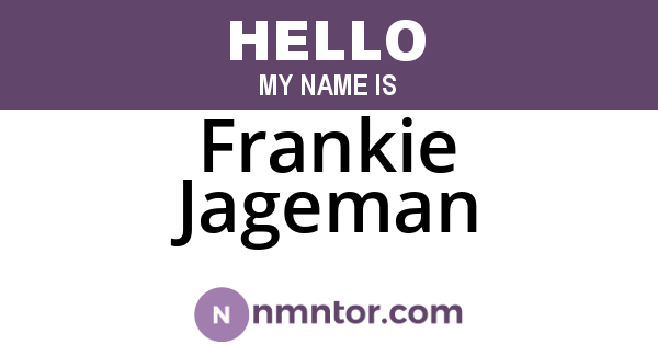 Frankie Jageman