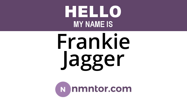 Frankie Jagger