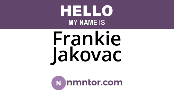 Frankie Jakovac