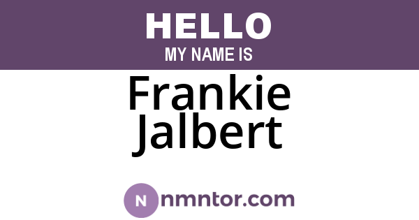 Frankie Jalbert