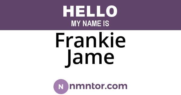 Frankie Jame