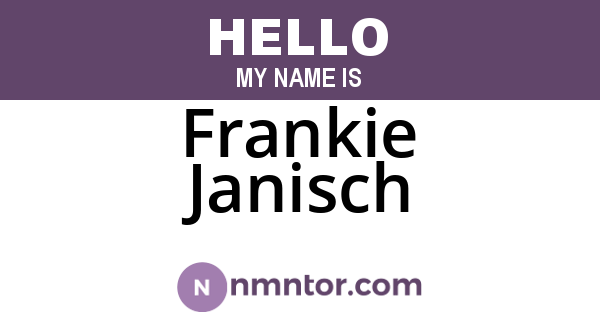 Frankie Janisch