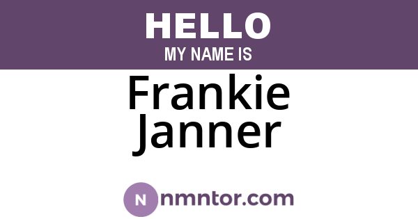 Frankie Janner