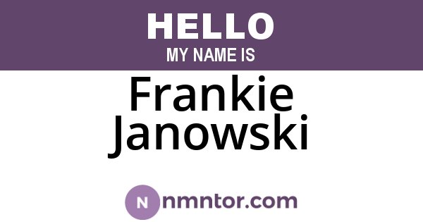 Frankie Janowski