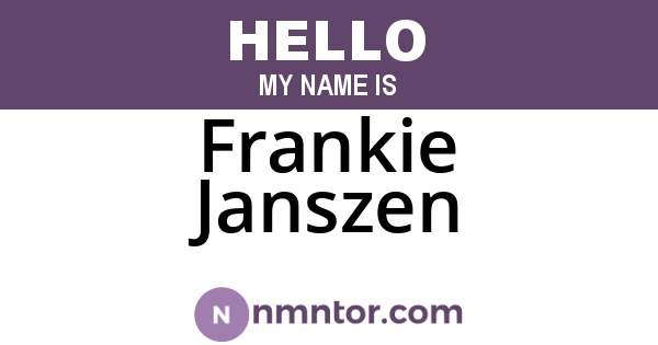 Frankie Janszen