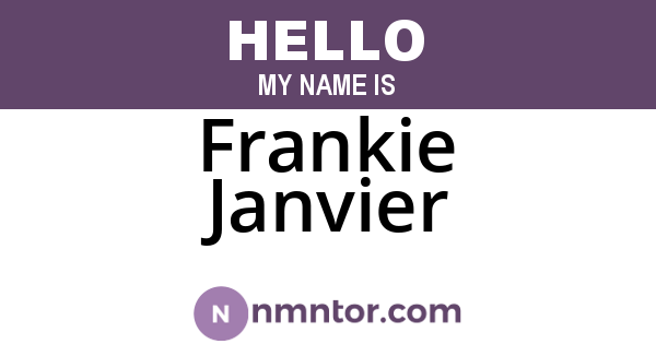 Frankie Janvier