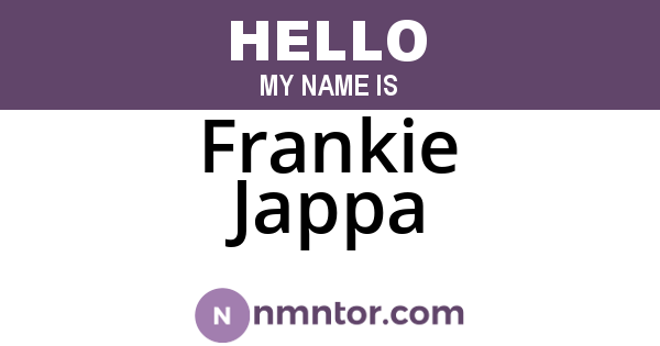 Frankie Jappa