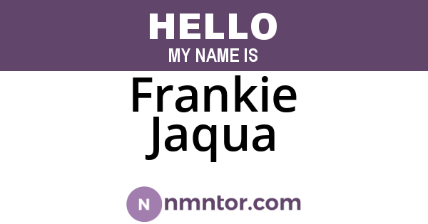Frankie Jaqua
