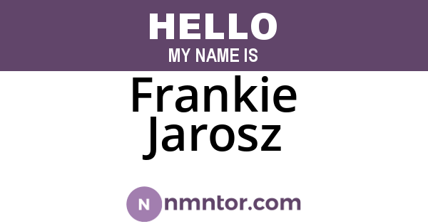 Frankie Jarosz