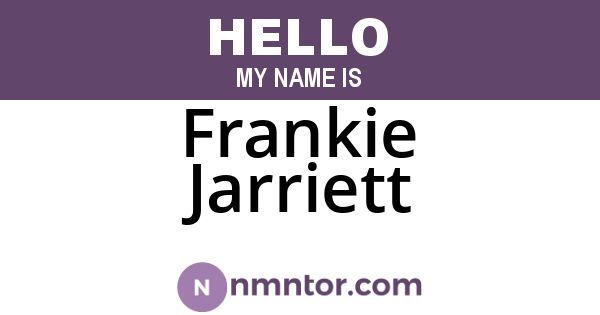 Frankie Jarriett