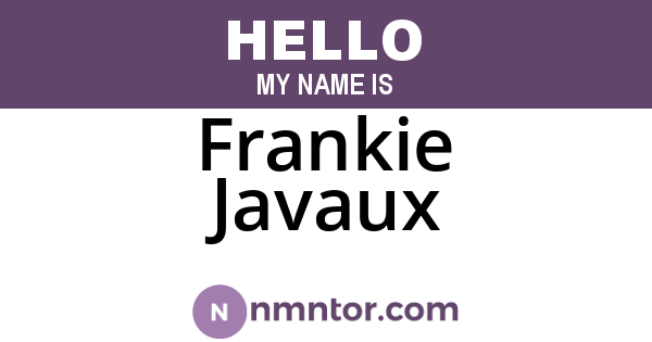 Frankie Javaux