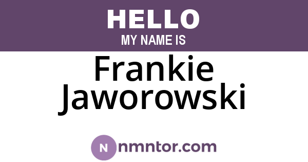 Frankie Jaworowski