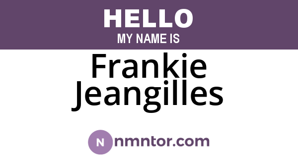 Frankie Jeangilles