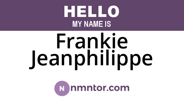 Frankie Jeanphilippe