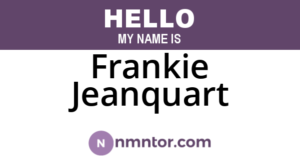 Frankie Jeanquart