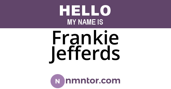 Frankie Jefferds