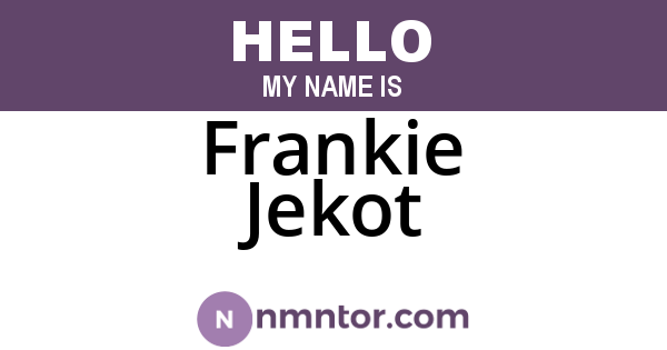 Frankie Jekot