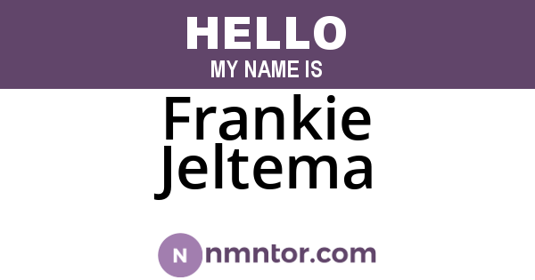 Frankie Jeltema