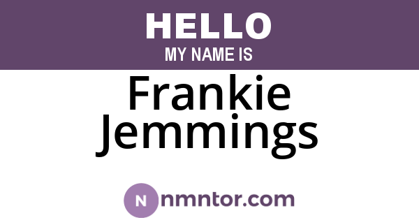 Frankie Jemmings
